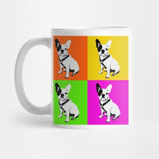 pop art square dogs white Mug